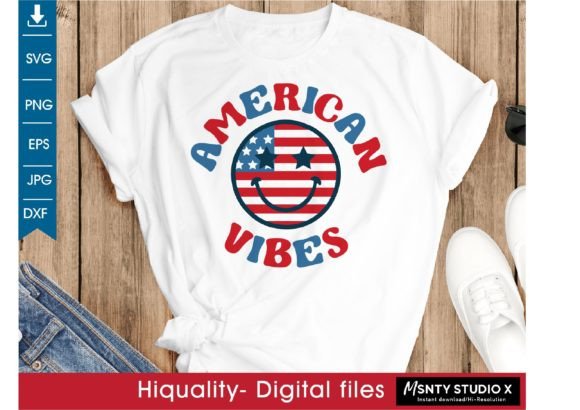 American Vibes Svg for Embroidery Projects