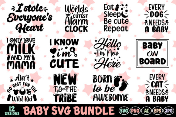 Baby Svg Bundle - Baby Quote Design Review