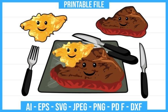 Breakfast Clip Art for Embroidery Projects