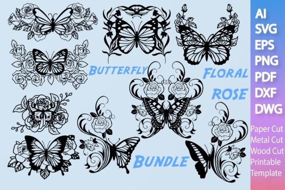 Butterfly Floral Rose SVG Design Review