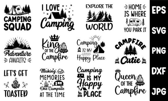 Camping SVG T-shirt Design Bundle Review