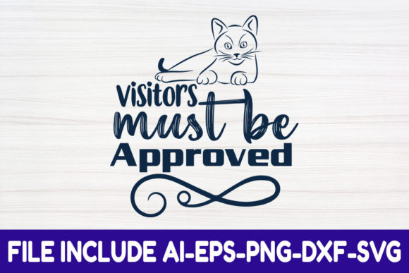 Cat SVG Design, Visitors Must Be Approve