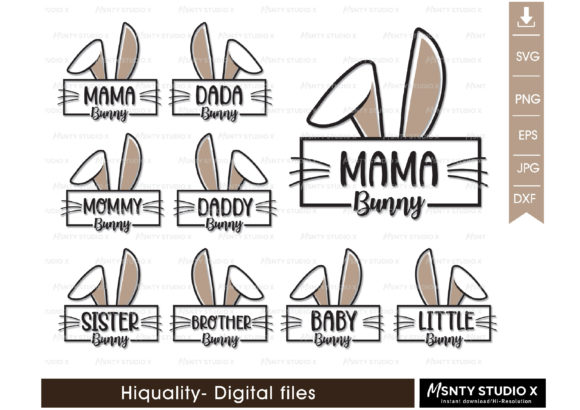 Family Bunny SVG, Easter Shirt SVG
