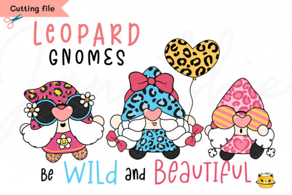 Gnome Svg Set Colorful Leopard Gnome Review