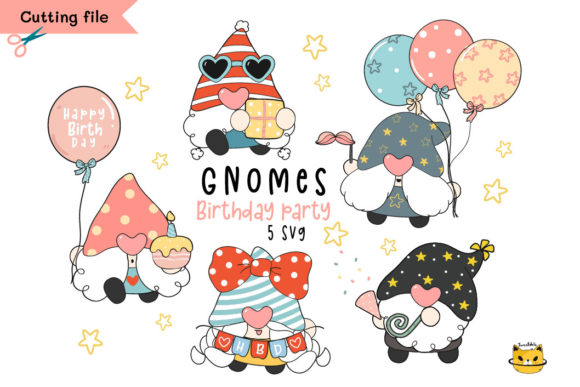 Happy Birthday Gnome Svg Clipart Set Review