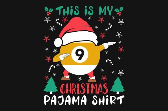 Santa Hat Billiard Ball SVG Vector Shirt Review