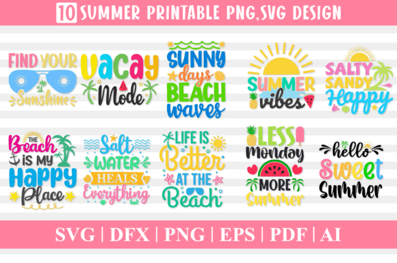 Summer Beach SVG Design Review for Embroidery Projects